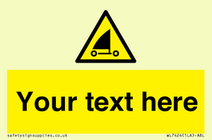 Custom Warning sand yachting